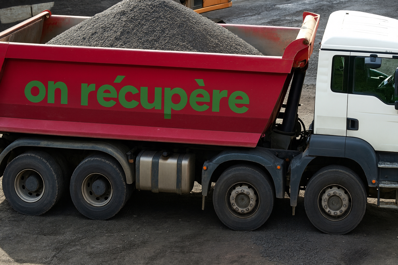 Récupération de benne